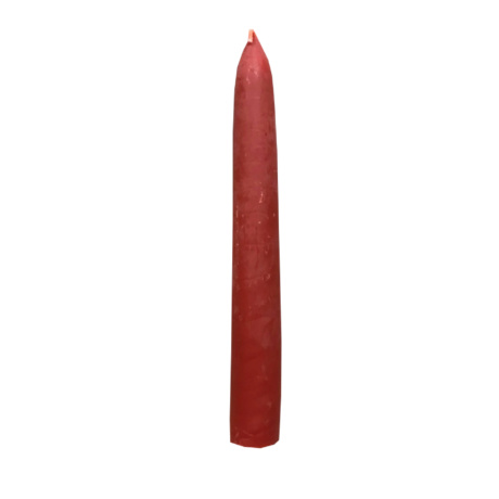 Свеча натуральная восковая 15 см красная